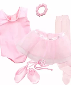 TeamsonUS Sophia's 5 Piece Ballet Outfit Set For 18'' Dolls, Light Pink
