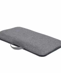 TeamsonUS Teamson Home Trapezi Lap Desk With LED Light, Mouse Pad And Slot, Brown/Gray