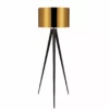 TeamsonUS Teamson Home Romanza 60" Postmodern Tripod Floor Lamp With Drum Shade, Matte Black/Gold 2 TeamsonUS Teamson Home Romanza 60" Postmodern Tripod Floor Lamp With Drum Shade, Matte Black/Gold