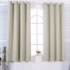 TeamsonUS Teamson Home 96" Tripoli Premium Solid Insulated Thermal Blackout Window Curtain Panels With Grommets, Oyster 1 TeamsonUS Teamson Home 96" Tripoli Premium Solid Insulated Thermal Blackout Window Curtain Panels With Grommets, Oyster