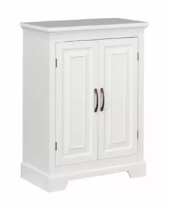 TeamsonUS Teamson Home St. James Wooden Floor Cabinet With 3 Shelves, White
