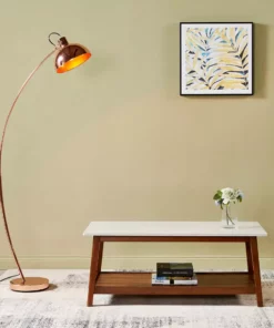 TeamsonUS Teamson Home Kingston Wooden Coffee Table With Storage And Marble-Look Top, Marble/Walnut