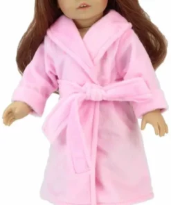 TeamsonUS Kids Sophia's White Bunny Slippers With Rabbit Ears For 18" Dolls