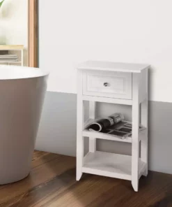 TeamsonUS Dawson Floor Cabinet With One Drawer And Shelves