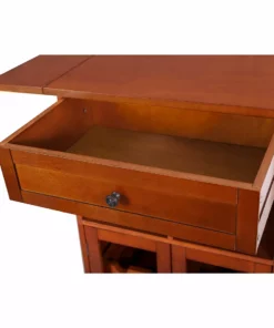 TeamsonUS Teamson Home Peoria Wine Cabinet, Brown