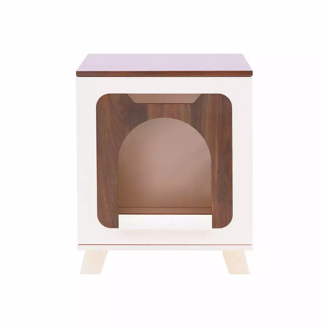 TeamsonUS Teamson Pets Daisy Elevated Vented Wooden Cat Litter Box Enclosure Side Table New 7 TeamsonUS Teamson Pets Daisy Elevated Vented Wooden Cat Litter Box Enclosure Side Table New