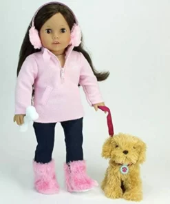 TeamsonUS Kids Sophia's Plush Puppy And Accessories Set For 18" Dolls 11 TeamsonUS Kids Sophia's Plush Puppy And Accessories Set For 18