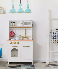 TeamsonUS Teamson Kids Little Chef Boston Classic Play Kitchen & Cookware, White