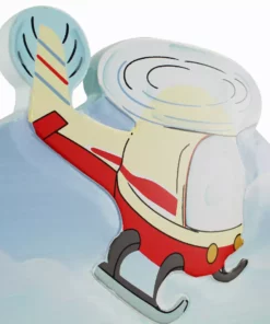 TeamsonUS Fantasy Fields Kids Transportation Themed Wooden Bookshelf With Storage Drawer, Multicolor