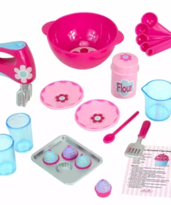 TeamsonUS Sophia's Baking Accessories And Apron Set For 18" Dolls, Pink Kids
