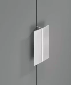 TeamsonUS Teamson Pets Large Dyad Wooden Cat Litter Box Enclosure And Side Table, Alpine White/Gray