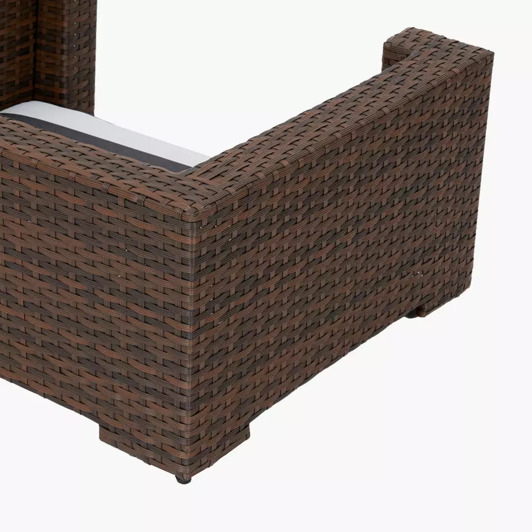 TeamsonUS Teamson Pets Clotho Outdoor Cat Or Small Dog Wicker Bed With Cushion, Walnut/Gray New 11 TeamsonUS Teamson Pets Clotho Outdoor Cat Or Small Dog Wicker Bed With Cushion, Walnut/Gray New