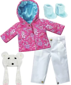 TeamsonUS Kids Sophia's Doll Snow Outfit Complete With Boots For 18" Dolls