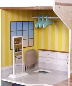 TeamsonUS Olivia's Little World Wooden Dreamland Mediterranean Dollhouse Set