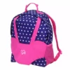 TeamsonUS Sophia's Polka Dot Backpack Carrier To Fit 15'' & 18'' Dolls, Navy