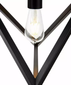 TeamsonUS Teamson Home Armonia Geometric Pendant Lamp, Black