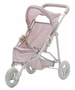 TeamsonUS Olivia's Little World Polka Dots Princess Baby Doll Jogging Stroller, Pink Kids