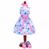 TeamsonUS Sophia's Satin Floral Dress And Shoes For 14.5" Dolls, Pink/Blue