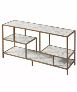 TeamsonUS Teamson Home Marmo Modern Open Air Stand For TVs Up To 60