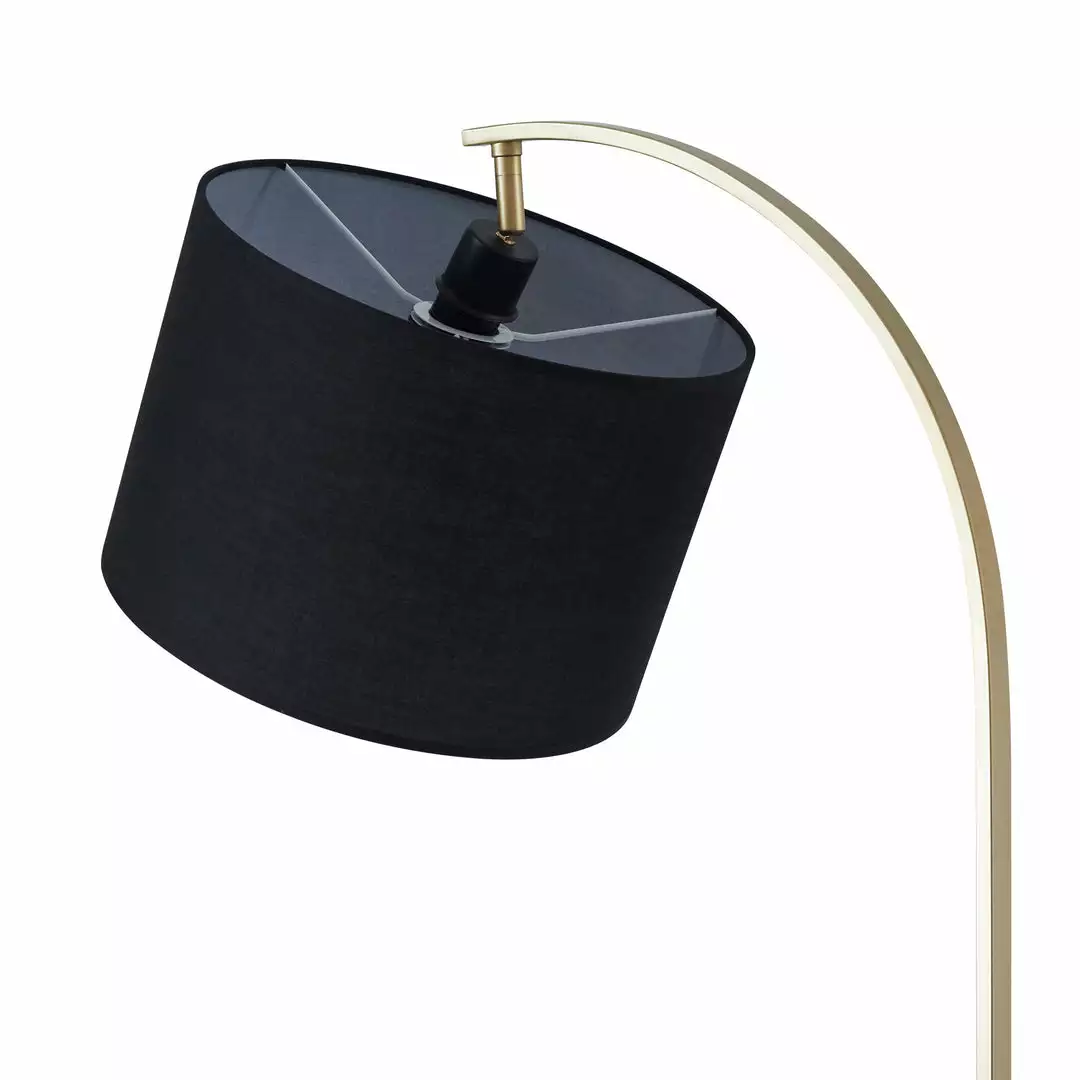 TeamsonUS Teamson Home Danna 65" Modern Metal Arc Floor Lamp With Marble Base, Built-In Table, And USB Port, Black 8 TeamsonUS Teamson Home Danna 65" Modern Metal Arc Floor Lamp With Marble Base, Built-In Table, And USB Port, Black
