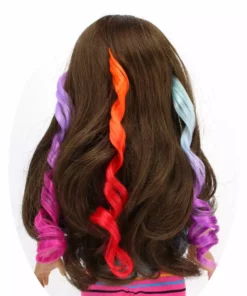 TeamsonUS Kids Sophia's Doll Curly Hair Extensions With 3 Transitional Colors