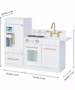 TeamsonUS Teamson Kids - Little Chef Chelsea Modern Play Kitchen - White / Gold 15 TeamsonUS Teamson Kids - Little Chef Chelsea Modern Play Kitchen - White / Gold
