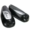 TeamsonUS Sophia's Faux Patent Leather Dress Shoes For 18" Dolls, Black Kids