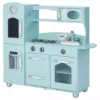 TeamsonUS Teamson Kids Little Chef Westchester Retro Kids Kitchen Playset, Mint