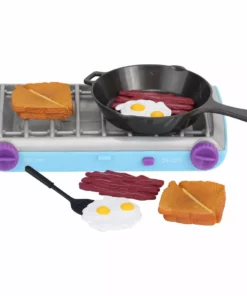 TeamsonUS New Sophia's 9 Piece Camp Stove And Food Set For 18" Dolls, Multicolor