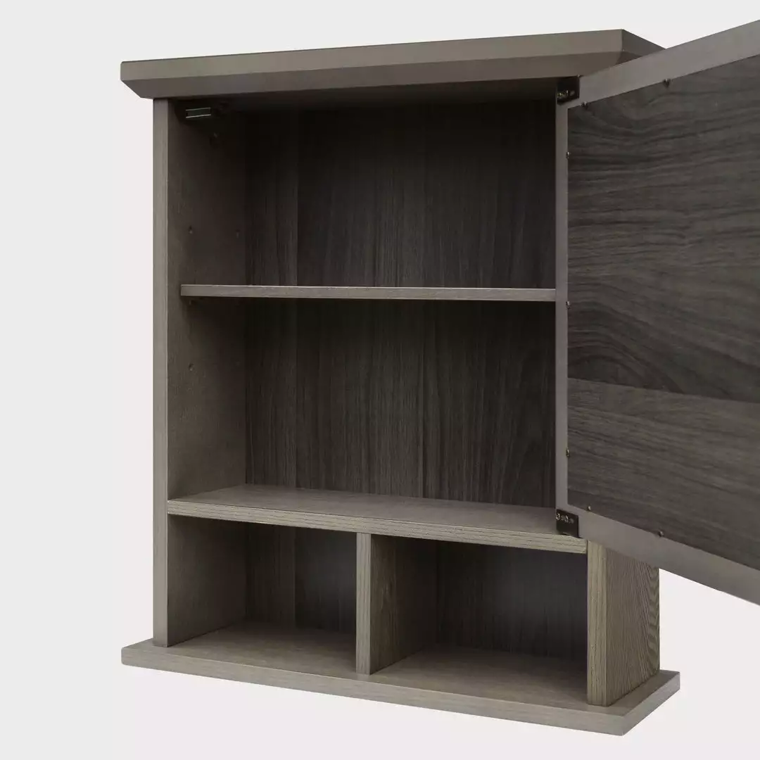 TeamsonUS Teamson Home Russell Farmhouse Wooden Removable Medicine Cabinet, Salt Oak 10 TeamsonUS Teamson Home Russell Farmhouse Wooden Removable Medicine Cabinet, Salt Oak