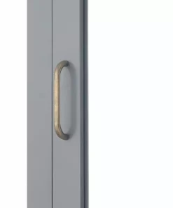 TeamsonUS Teamson Home Mercer Mid Century Modern Wooden Removable Medicine Cabinet, Gray