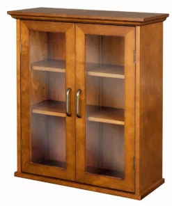 TeamsonUS Teamson Home Avery Wooden 2 Door Wall Cabinet With Storage, Oiled Oak 14 TeamsonUS Teamson Home Avery Wooden 2 Door Wall Cabinet With Storage, Oiled Oak