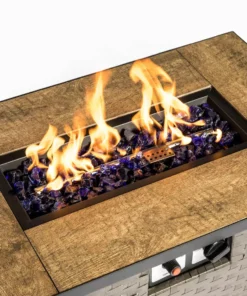 TeamsonUS Teamson Home 1/2 Inch Reflective Fire Glass For Fire Pits 9 Lb / 4 Kg Bag, Blue