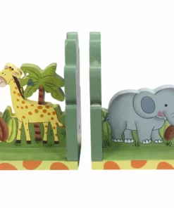 TeamsonUS Fantasy Fields Sunny Safari Bookends, Set Of 2, Multicolor Kids