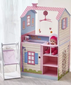 TeamsonUS Olivia's Little World Baby Doll Changing Station Dollhouse With Storage, Multicolor Kids