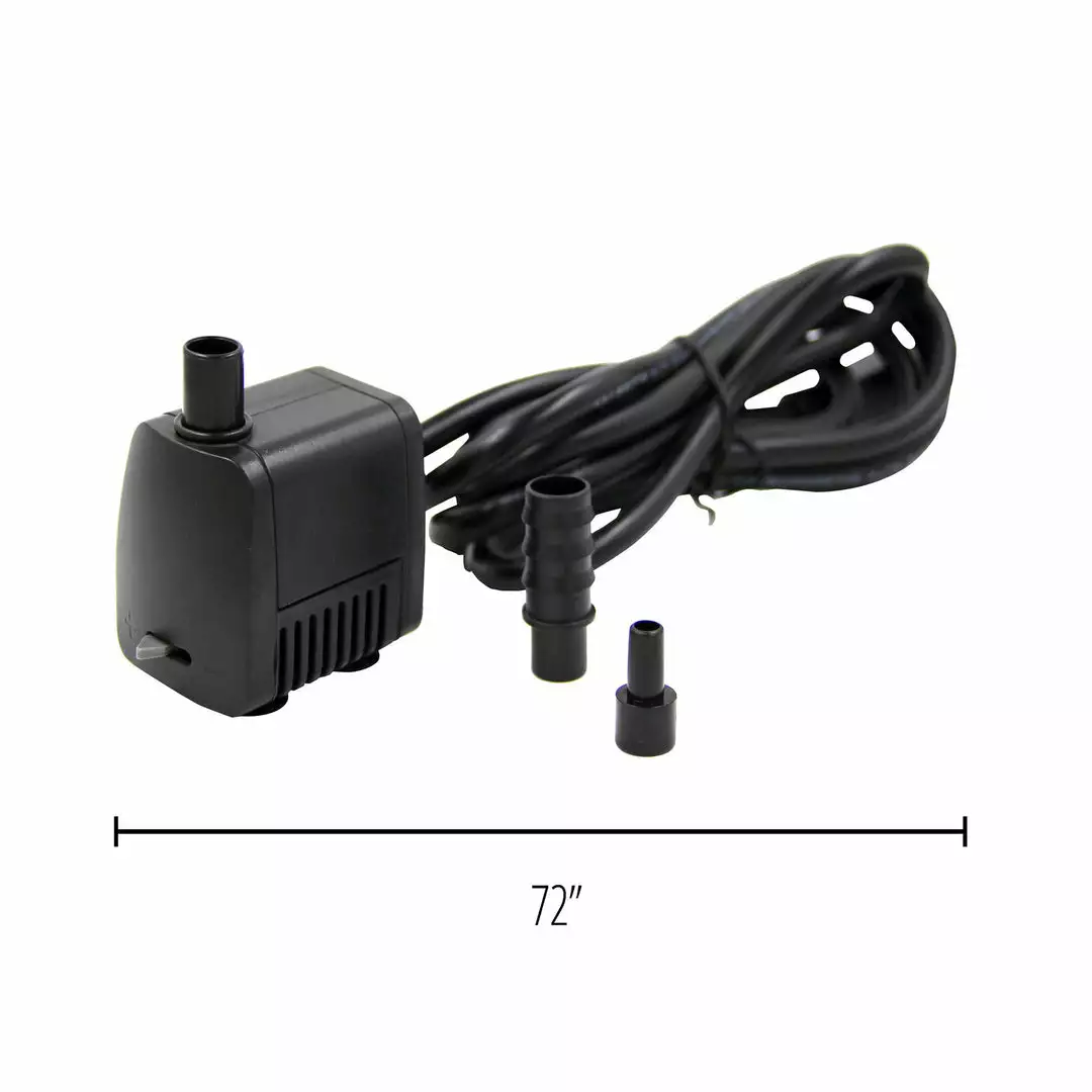 TeamsonUS Teamson Home, Energy Efficient Water Pump With 6' Cable 119 GPH, Black 5 TeamsonUS Teamson Home, Energy Efficient Water Pump With 6' Cable 119 GPH, Black