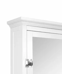 TeamsonUS Teamson Home Madison Removable Wooden Medicine Cabinet With Mirrored Door, White