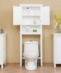 TeamsonUS Teamson Home Stratford Wooden Space Saver With Shutter Doors, White 9 TeamsonUS Teamson Home Stratford Wooden Space Saver With Shutter Doors, White