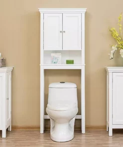 TeamsonUS Teamson Home Stratford Wooden Space Saver With Shutter Doors, White