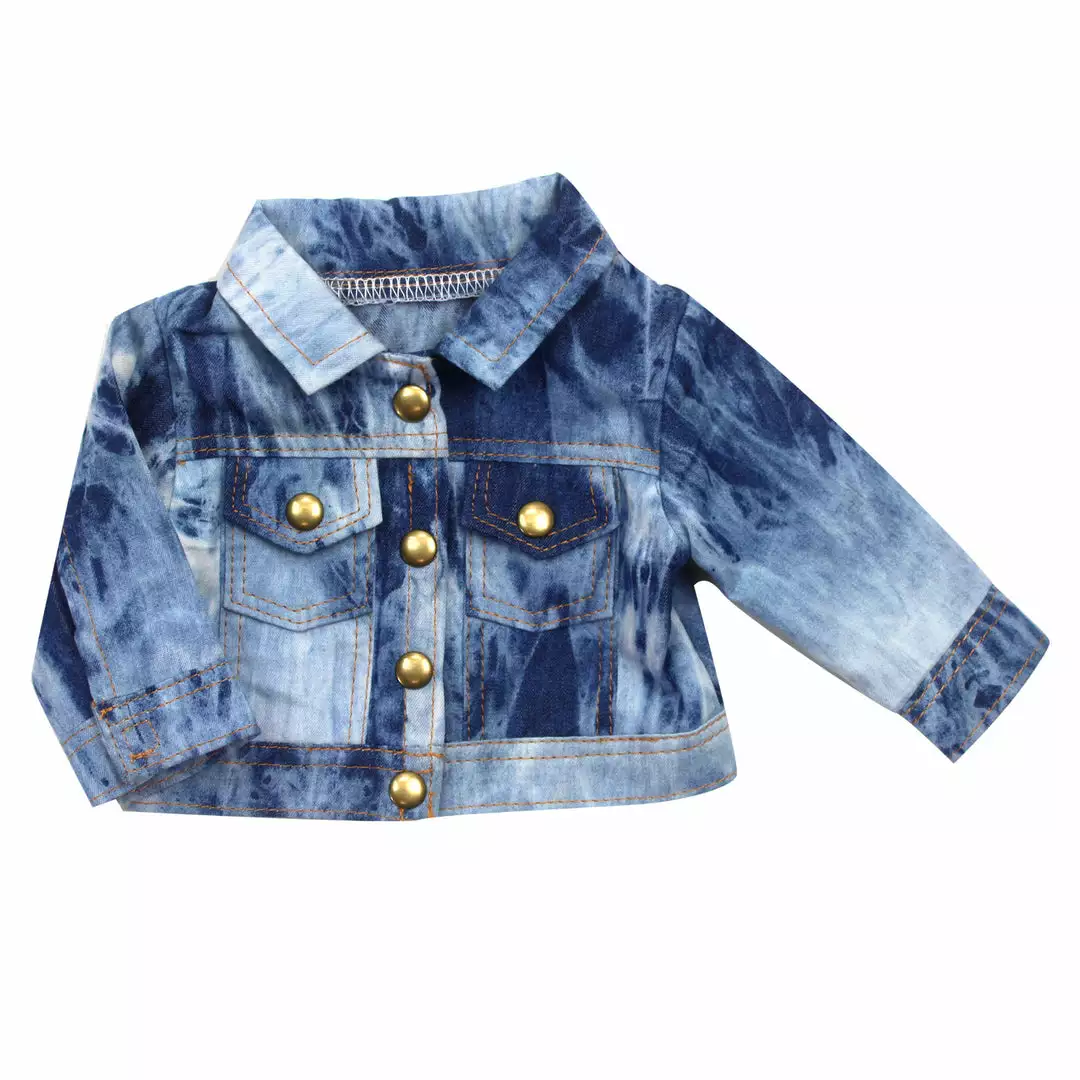 TeamsonUS Sophia's Acid Wash Style Jean Jacket For 18" Dolls, Blue Kids 3 TeamsonUS Sophia's Acid Wash Style Jean Jacket For 18" Dolls, Blue Kids