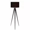TeamsonUS Teamson Home Romanza 60" Postmodern Tripod Floor Lamp With Drum Shade, Matte Black