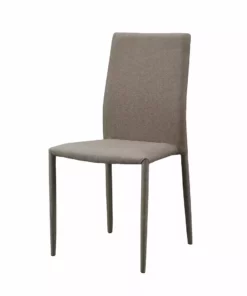 TeamsonUS Teamson Home Fabric Dining Chair With Metal Legs, Set Of 2, Mocha