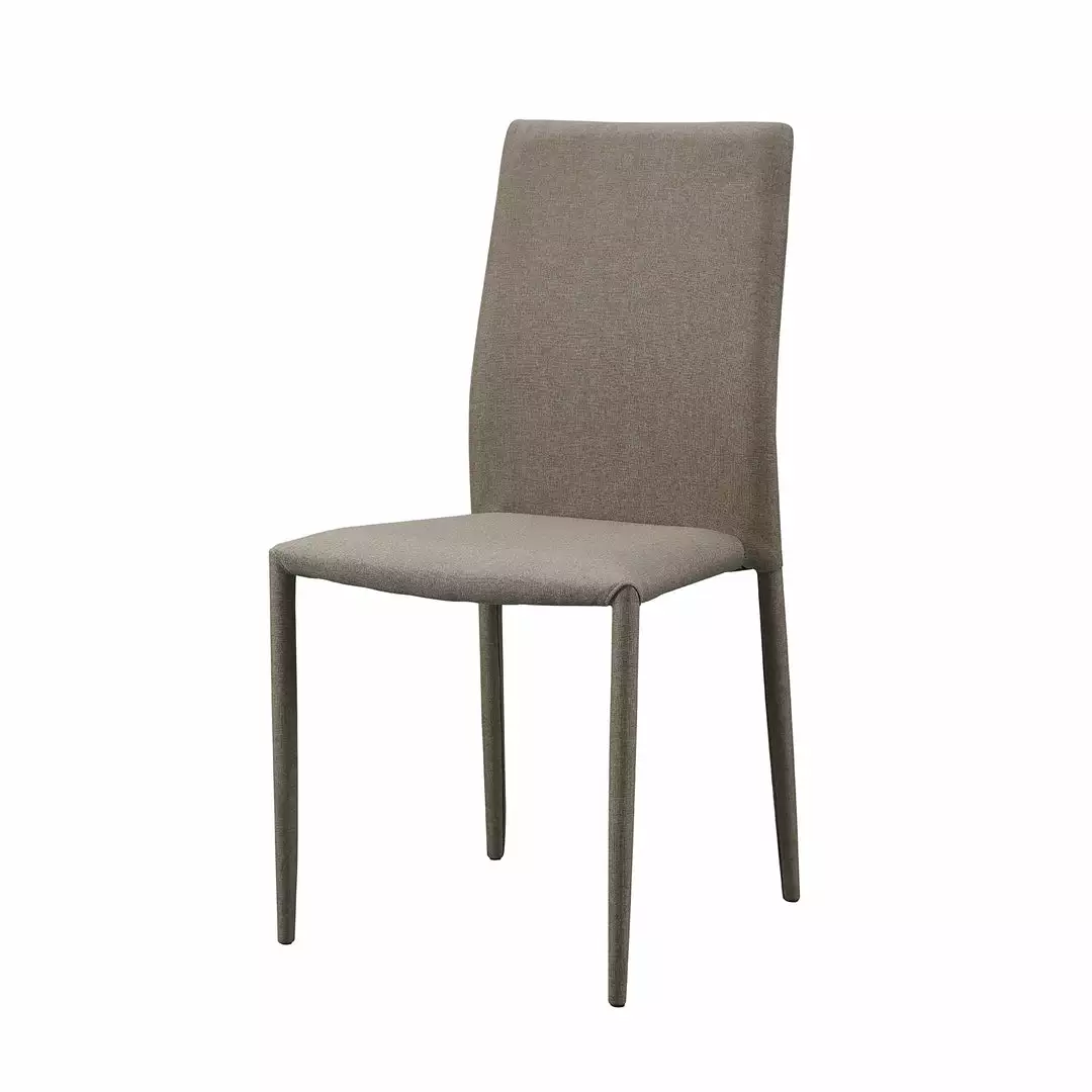 TeamsonUS Teamson Home Fabric Dining Chair With Metal Legs, Set Of 2, Mocha 3 TeamsonUS Teamson Home Fabric Dining Chair With Metal Legs, Set Of 2, Mocha