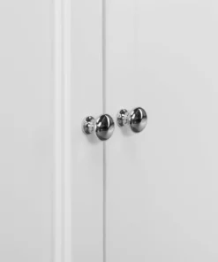 TeamsonUS Teamson Home Stratford Two Door Removable Wall Cabinet With Two Contemporary Style Doors, White