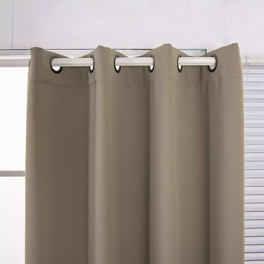 TeamsonUS Teamson Home 63" Ephesus Premium Solid Insulated Thermal Blackout Window Curtain Panels With Grommets, Sepia Brown 5 TeamsonUS Teamson Home 63" Ephesus Premium Solid Insulated Thermal Blackout Window Curtain Panels With Grommets, Sepia Brown