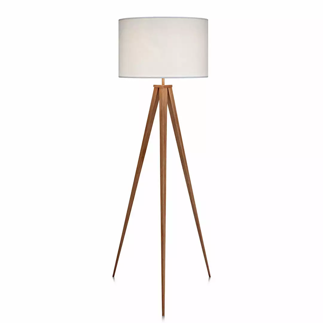TeamsonUS Teamson Home Romanza 60" Postmodern Tripod Floor Lamp With Drum Shade, Natural/White 3 TeamsonUS Teamson Home Romanza 60" Postmodern Tripod Floor Lamp With Drum Shade, Natural/White