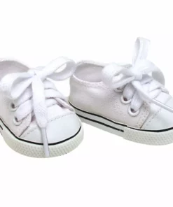 TeamsonUS Sophia's Set Of 3 Canvas Tennis Shoes For 18" Dolls, Pink, White, And Blue 8 TeamsonUS Sophia's Set Of 3 Canvas Tennis Shoes For 18