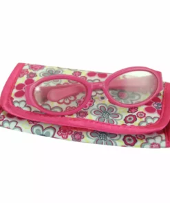 TeamsonUS Sophia's Pink Doll Eyeglasses With Print Case For 18" Dolls