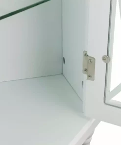 TeamsonUS Teamson Home Florence Corner Wooden Floor Cabinet With Adjustable Shelves, Natural