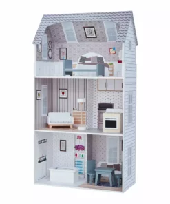 TeamsonUS Olivia's Little World Furnished Dollhouse For 12" Dolls, White Kids